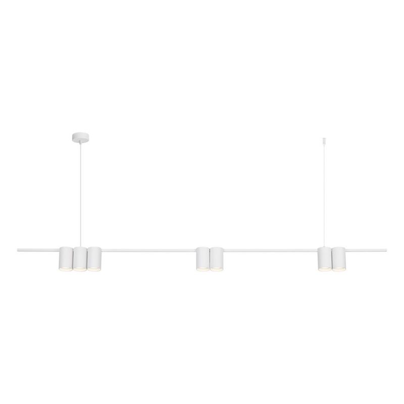 Lampa wisząca Milagro Genesis 3713 biała szerokość 150 cm 7xGU10 x 8W 1 szt.
