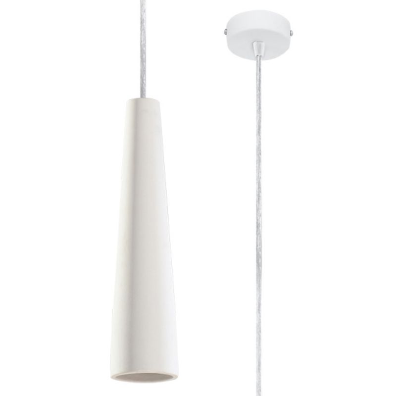 Lampa sufitowa wisząca Sollux Lighting Electra 1650 biała szerokość 6 cm 1xGU10 x 40W 1 szt.