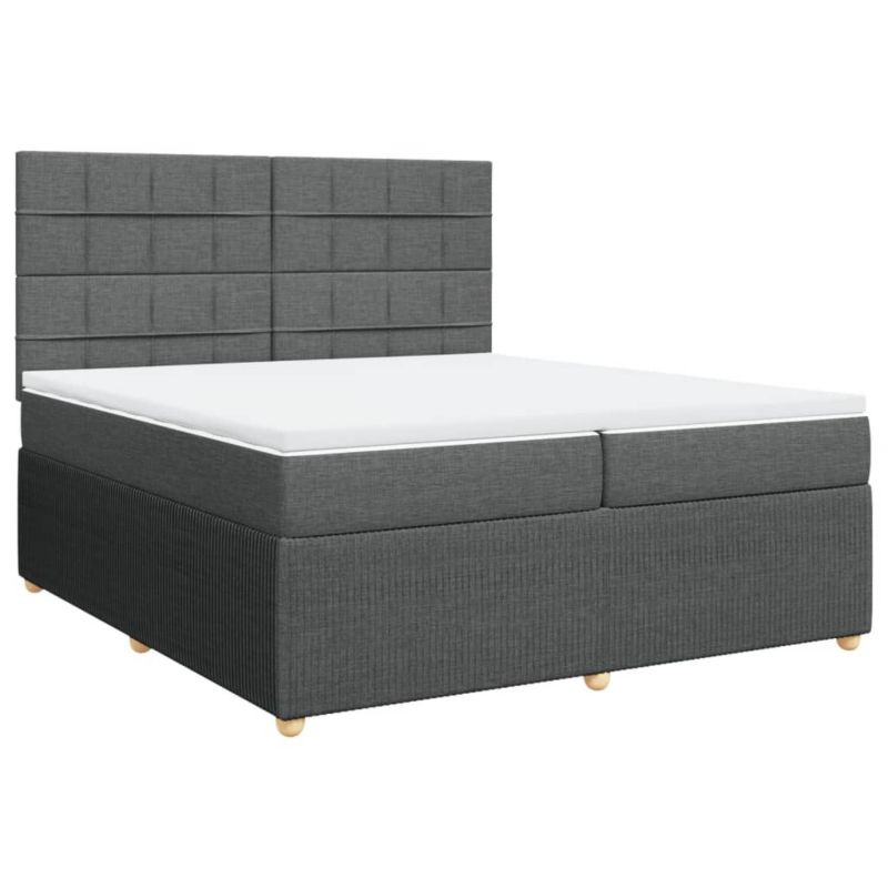 Łóżko kontynentalne WaszeMeble 200x200 cm ciemnoszara WM-3292164 1 szt.
