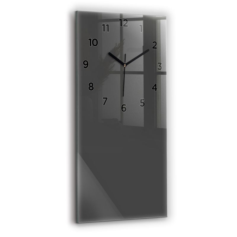 Zegar z czarnymi wskazówkami Wallfluent 30x60 cm Kolor szary 1 szt.