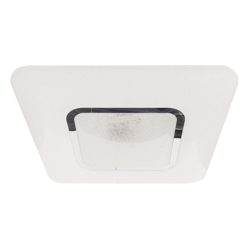 Plafon sufitowy Milagro Sparky biały chromowany LED 65W 3000K-6000K 7000lm IP20 wym: 8 x 54 x 54 cm metal - 1 szt.