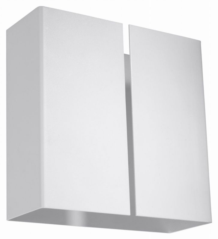 Kinkiet ścienny Sollux Lighting Linea biały 2 x G9 x 40W IP20 wym: 18 x 18 x 9 cm - 1 szt.