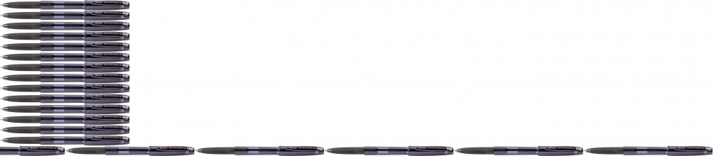 24x Długopis Pilot, Super Grip G, 1.6mm, czarny