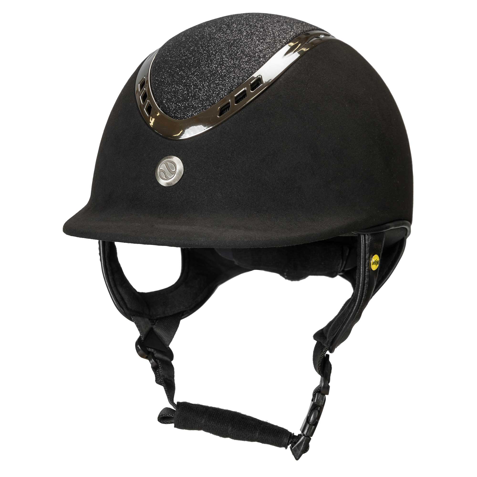 Back on Track EQ3 Pardus Black Sand kask zamszowy z systemem ochrony mózgu MIPS