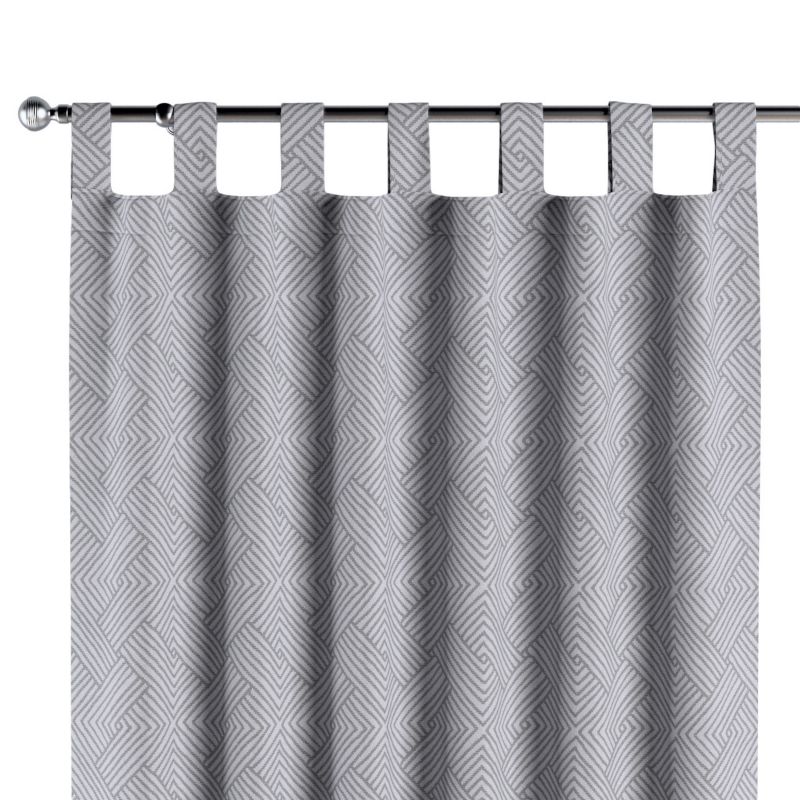 Zasłona na szelkach 1 szt. 130 x 260 cm Dekoria szare wzory geometryczne 1 szt.