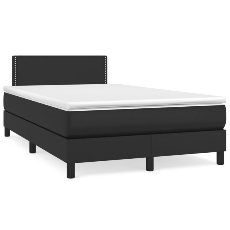 Łóżko kontynentalne WaszeMeble 120x200 cm czarne WM-3141053 1 szt.