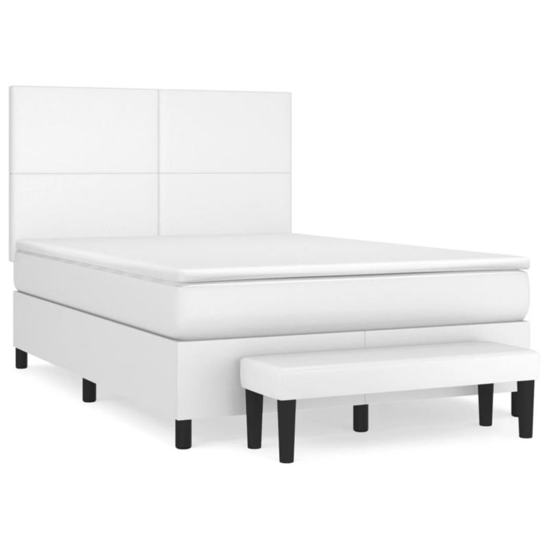 Łóżko kontynentalne WaszeMeble 140x200 cm białe WM-3137546 1 szt.