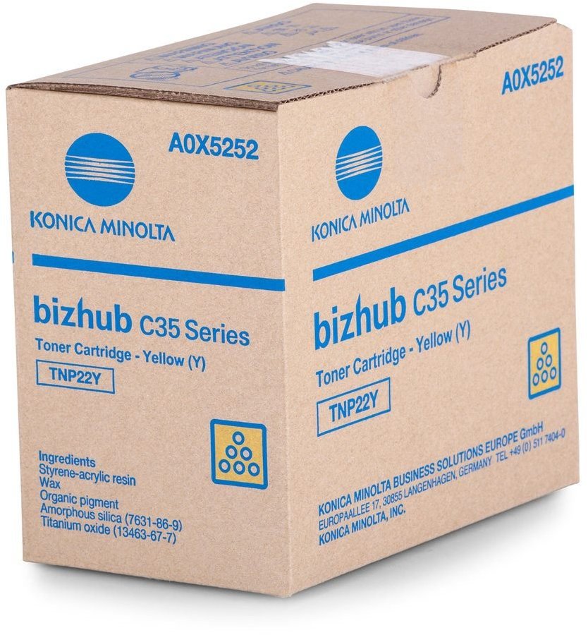 Toner Konica Minolta A0X5252 (TNP-22Y), 6000 stron, yellow (żółty)