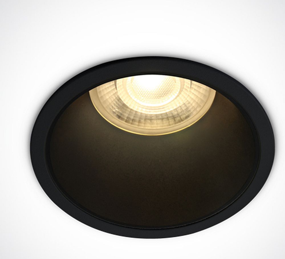 One Light lampa do zabudowy 1x10 W czarna 10105AD/B/B
