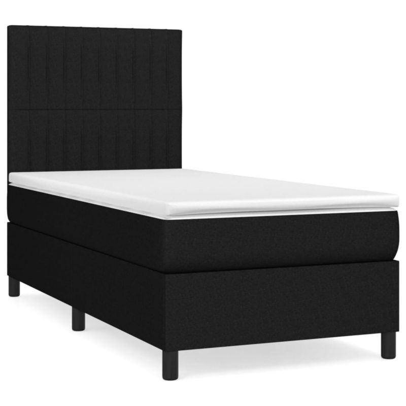 Łóżko kontynentalne WaszeMeble 90x200 cm czarne WM-3141907 1 szt.