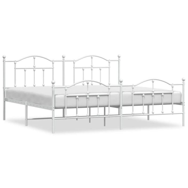 Łóżko metalowe WaszeMeble 200x200 cm biała WM-353513 1 szt.