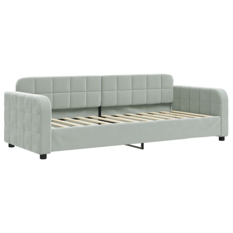 Łóżko dzienne WaszeMeble 80x200 cm jasnoszara WM-354051 1 szt.