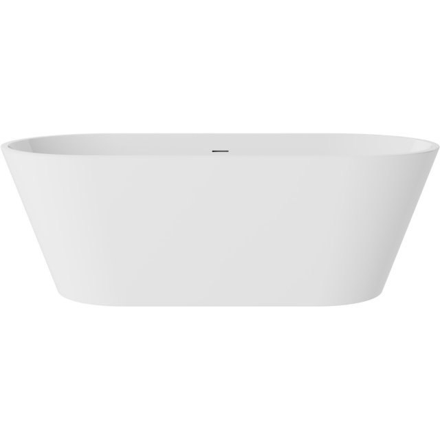 BESCO Wanna wolnostojąca DEEVA 150x75 biała syfon chrom #WWA-150-DCH