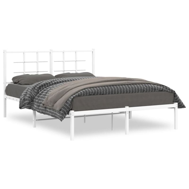 Łóżko metalowe WaszeMeble 135x190 cm biała WM-355609 1 szt.