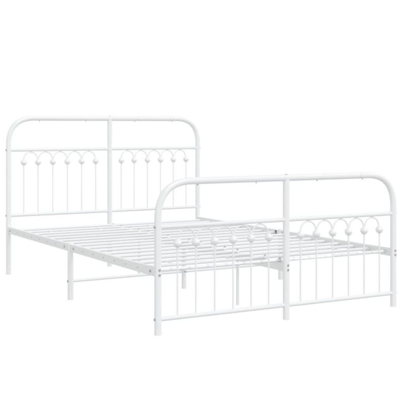 Łóżko metalowe WaszeMeble 140x200 cm biała WM-376668 1 szt.