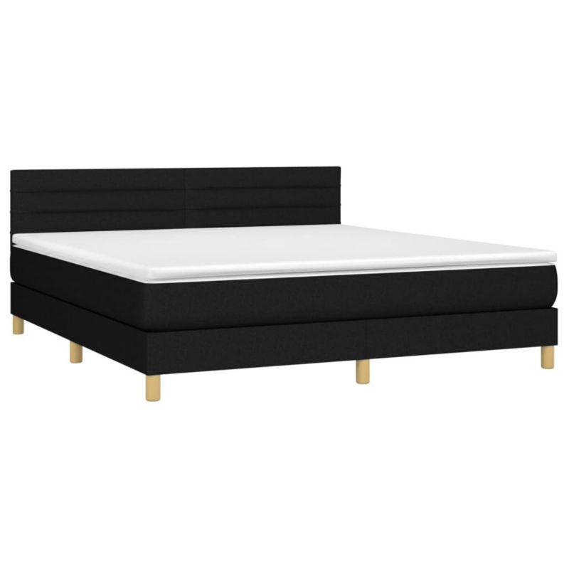 Łóżko kontynentalne WaszeMeble 180x200 cm czarne WM-3133815 1 szt.
