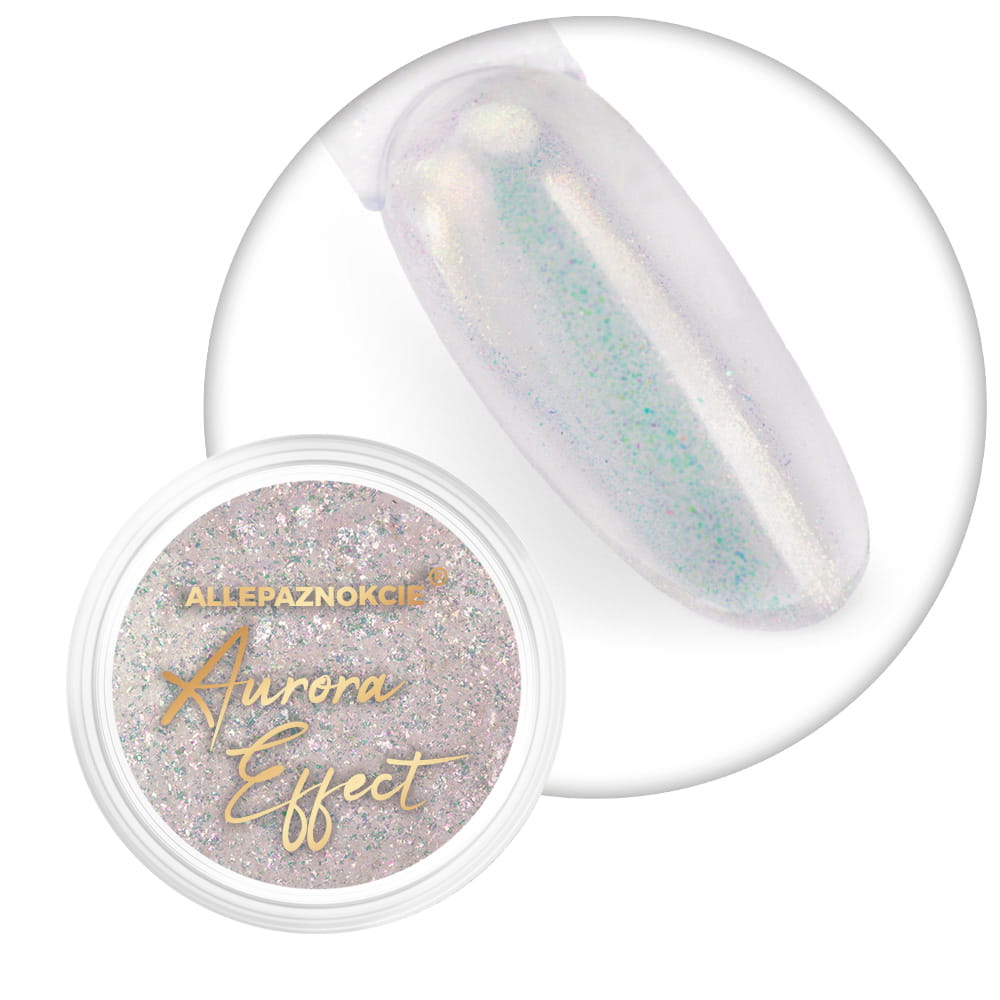 Pyłek do paznokci Aurora Mirror Allepaznokcie Glow Nr 4
