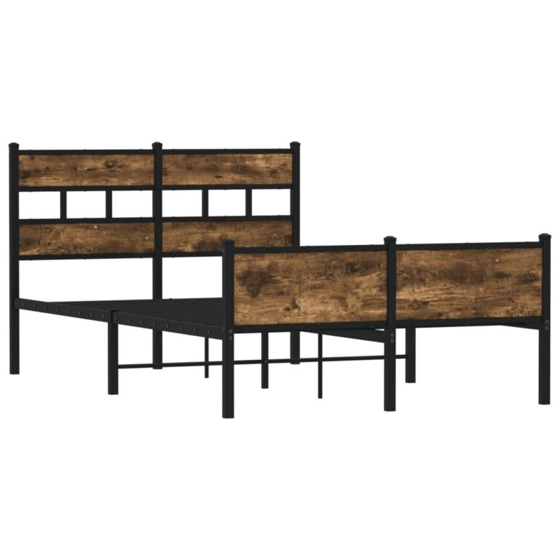 Łóżko metalowe WaszeMeble 120x190 cm brązowe WM-4017233 1 szt.