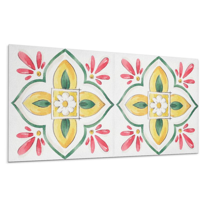 Kafelki samoprzylepne Wallfluent 40x20 cm Motyw florystyczny z ramką 10 szt.