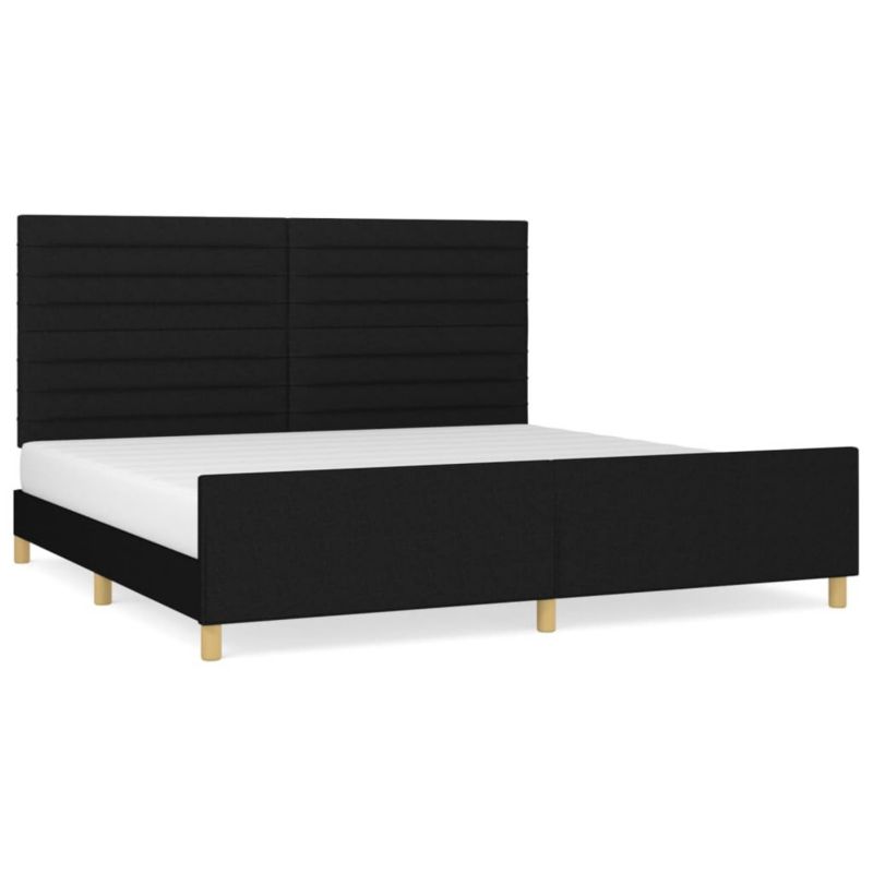 Łóżko tapicerowane WaszeMeble 200x200 cm czarna WM-3125164 1 szt.