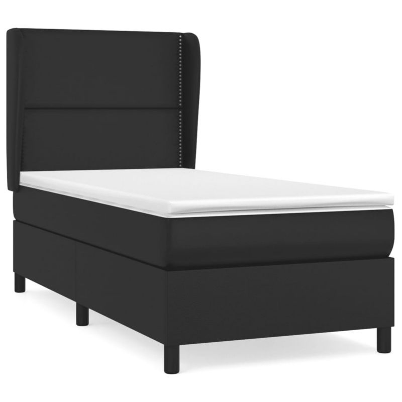Łóżko kontynentalne WaszeMeble 80x200 cm czarne WM-3128937 1 szt.