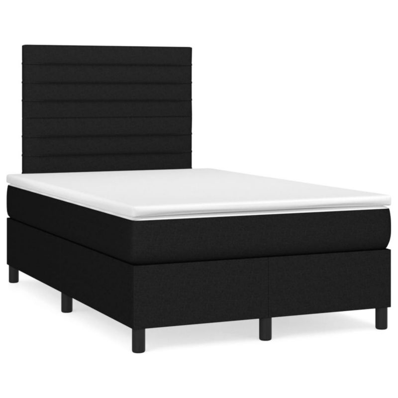Łóżko kontynentalne WaszeMeble 120x200 cm czarne WM-3141843 1 szt.