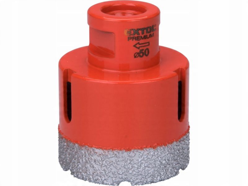 Otwornica diamentowa koronka wiertło Extol Craft 53 mm M14 do gresu płytek glazury 1 szt