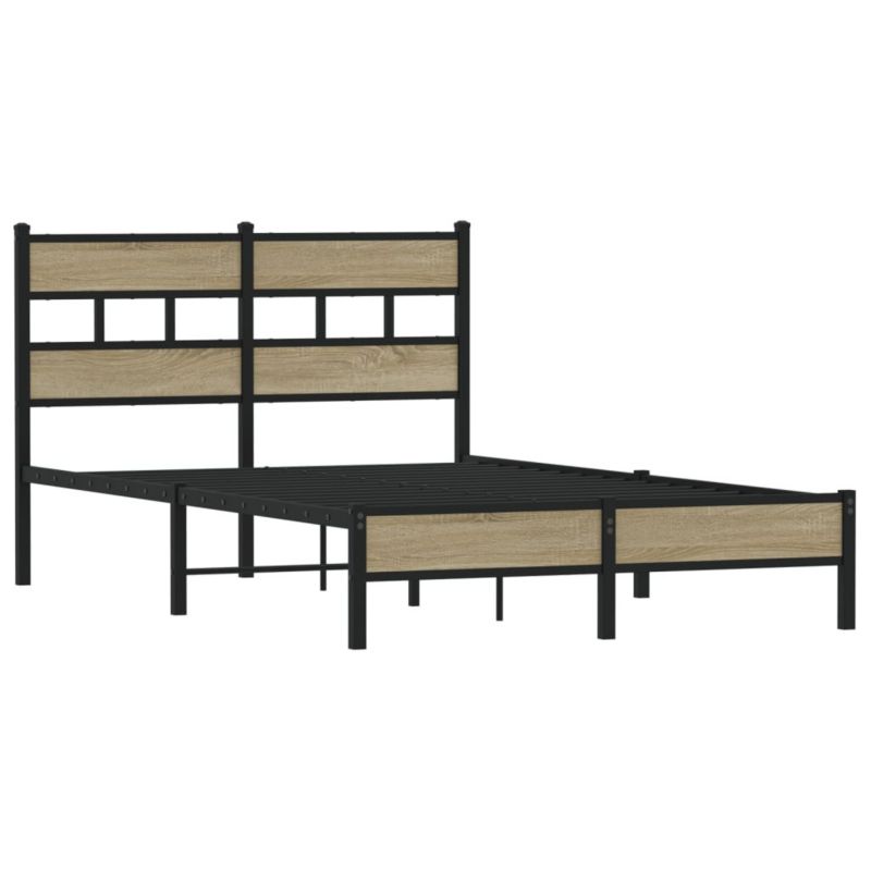 Łóżko metalowe WaszeMeble 120x200 cm brązowe WM-4017252 1 szt.