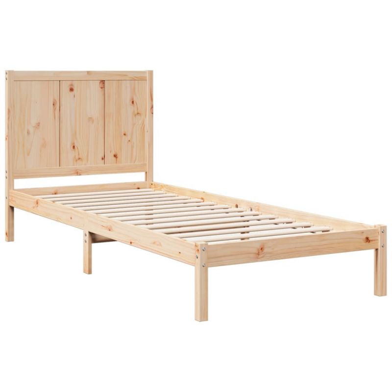 Łóżko drewniane WaszeMeble 100x220 cm brązowe WM-3309255 1 szt.