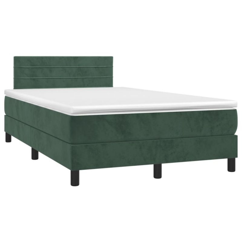 Łóżko kontynentalne WaszeMeble 120x190 cm ciemnozielone WM-3269846 1 szt.