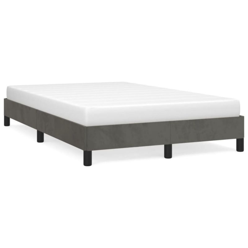 Łóżko tapicerowane WaszeMeble 120x200 cm ciemnoszare WM-346965 1 szt.