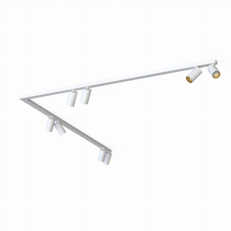 Spot oprawa sufitowa Nowodvorski Lighting Mono biało-złoty 8 x GU10 x IP20 wym: 165 x 165 cm - 1 szt.