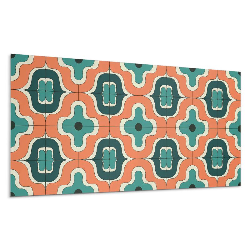 Kafelki samoprzylepne Wallfluent 60x30 cm Abstrakcja w falistych kształtach 6 szt.