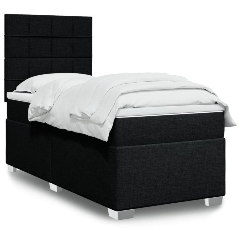 Łóżko kontynentalne WaszeMeble 90x190 cm czarne WM-3290345 1 szt.
