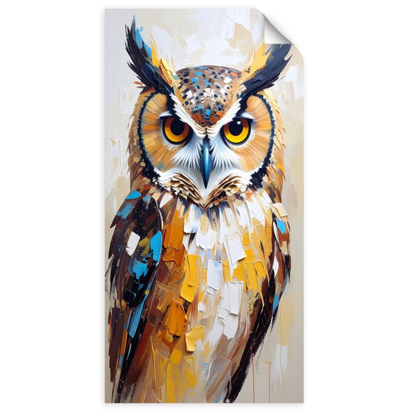 Naklejki samoprzylepne do salonu sypialni Feeby Ptak Przyroda jak malowany 40x80cm 1szt