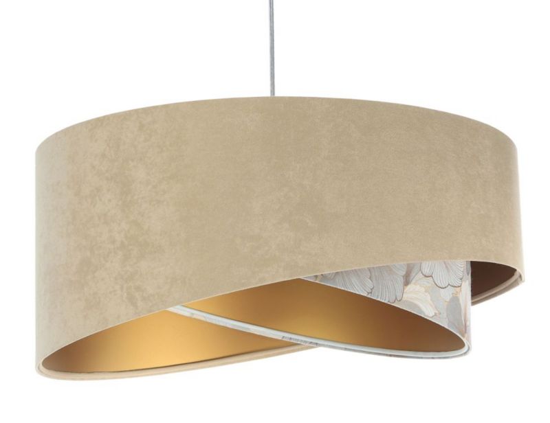 Lampa Bps Koncept wisząca SAND FLOWER 1 beżowa/złota 1 szt