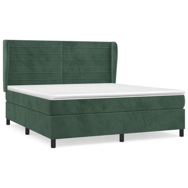 Łóżko kontynentalne WaszeMeble 160x200 cm ciemnozielone WM-3129282 1 szt.
