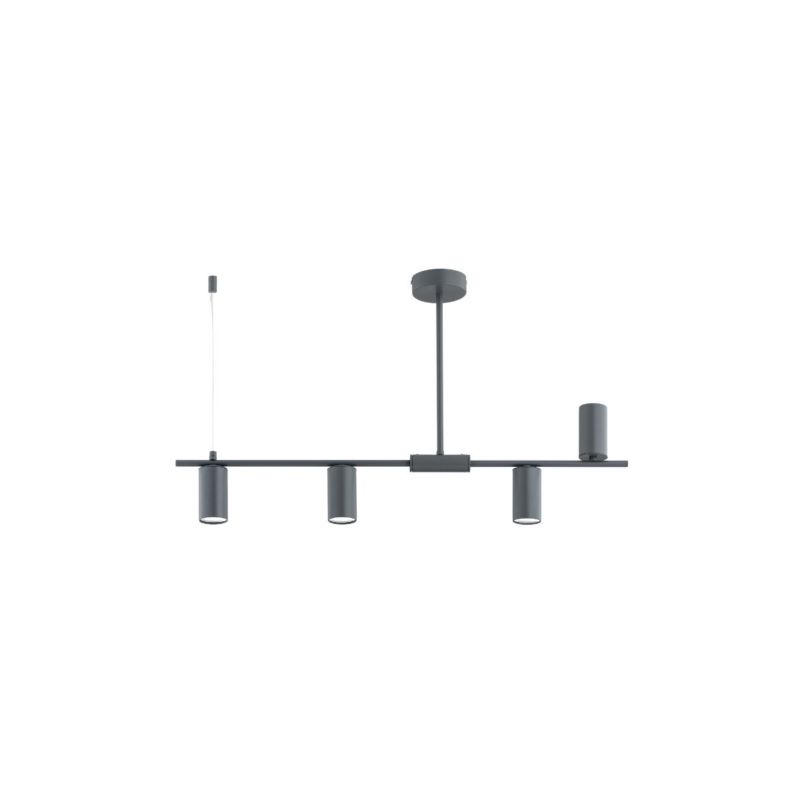 Lampa wisząca Alfa Uranos 3537 szara nowoczesna 4xGU10 x 10W 1 szt.