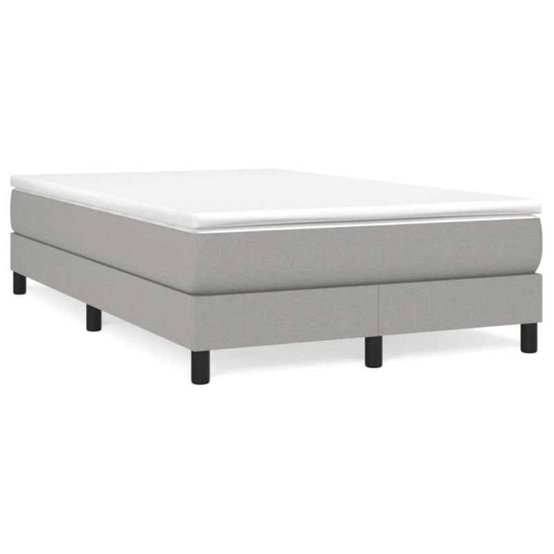 Łóżko kontynentalne WaszeMeble 120x200 cm jasnoszare WM-3144061 1 szt.