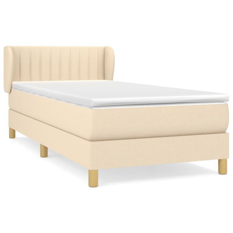 Łóżko kontynentalne WaszeMeble 80x200 cm kremowe WM-3126922 1 szt.