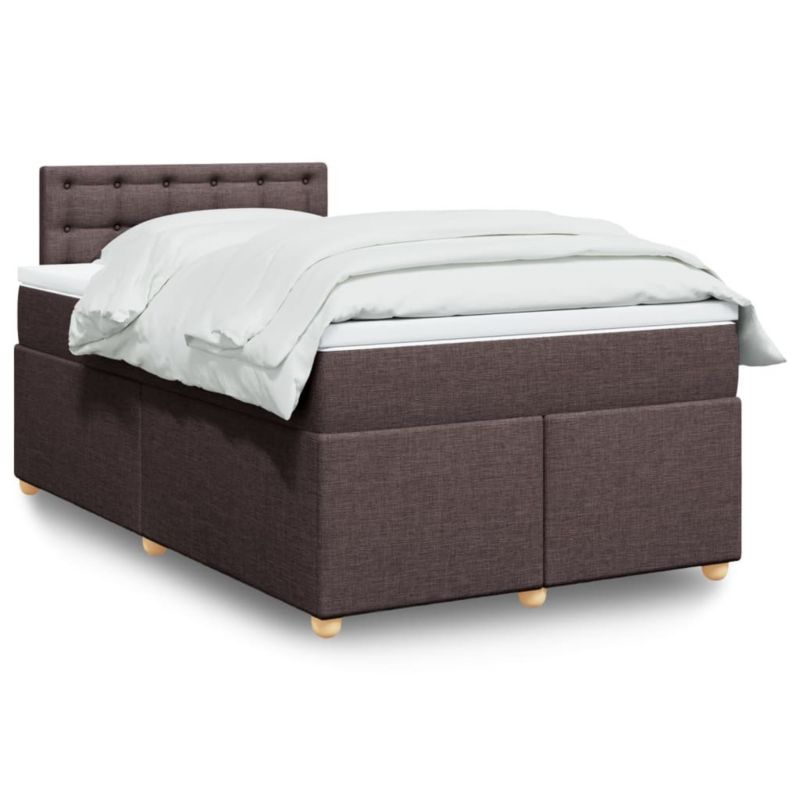 Łóżko kontynentalne WaszeMeble 120x200 cm brązowe WM-3286664 1 szt.