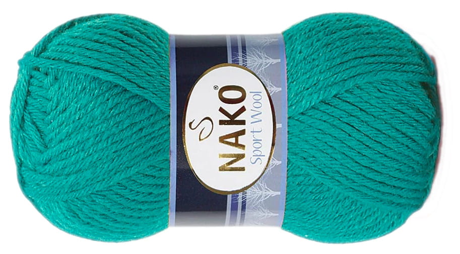 włóczka SPORT WOOL kolor: 10567 / morski turkus