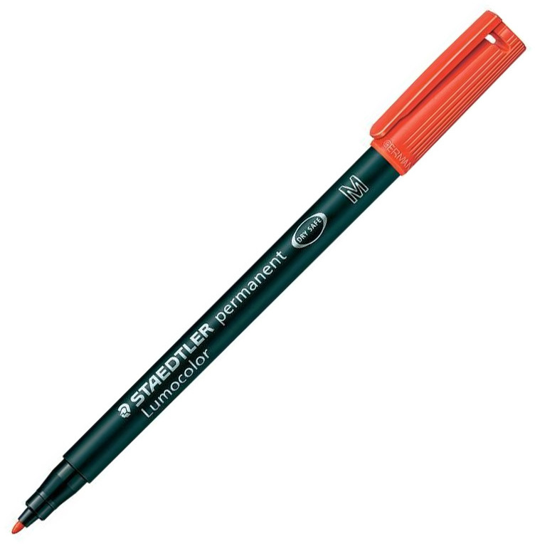 Foliopis Staedtler Lumocolor, okrągła, 0.8-1mm (M), czerwony