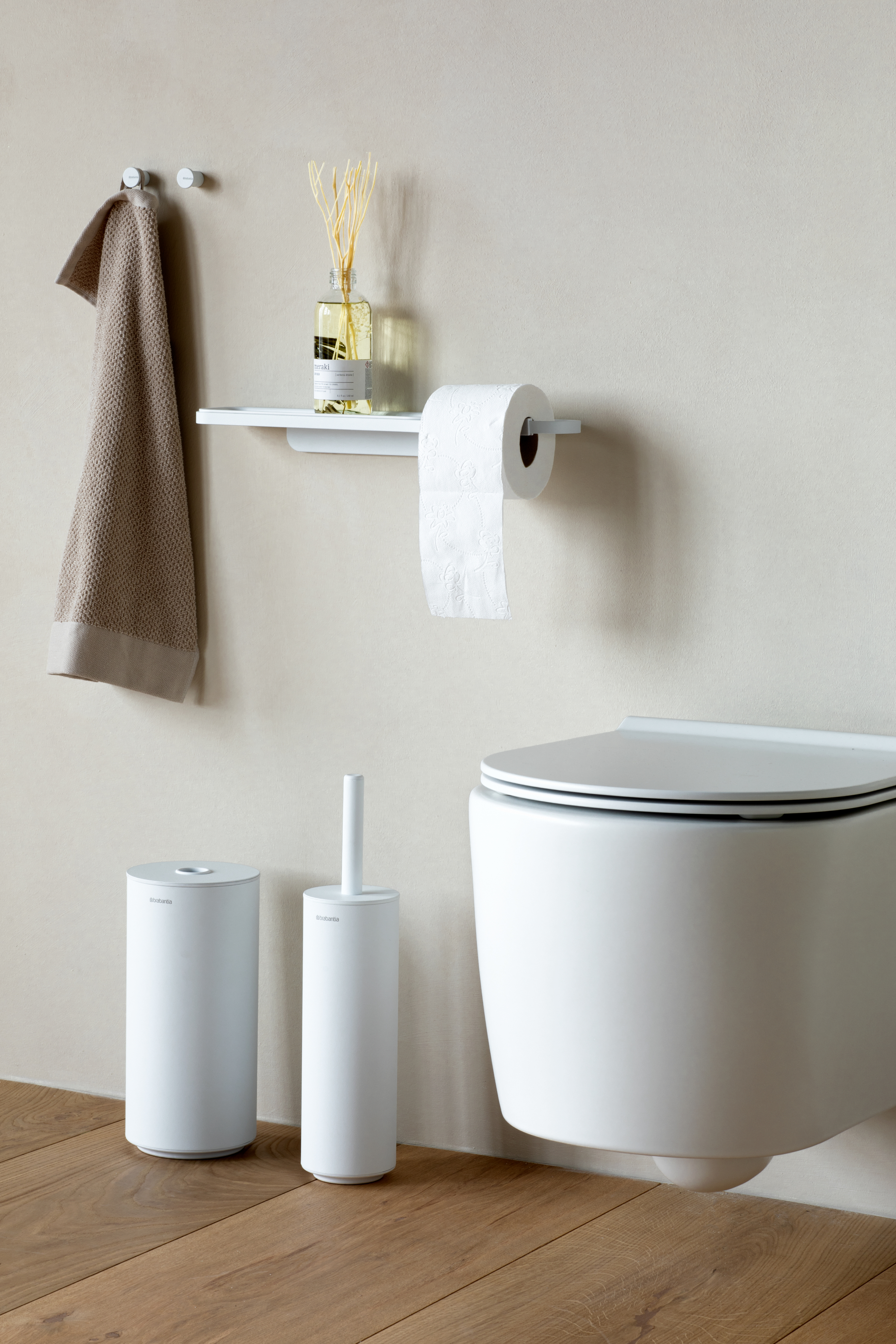 Brabantia MindSet pojemnik na papier toaletowy zapasowy biały 303180