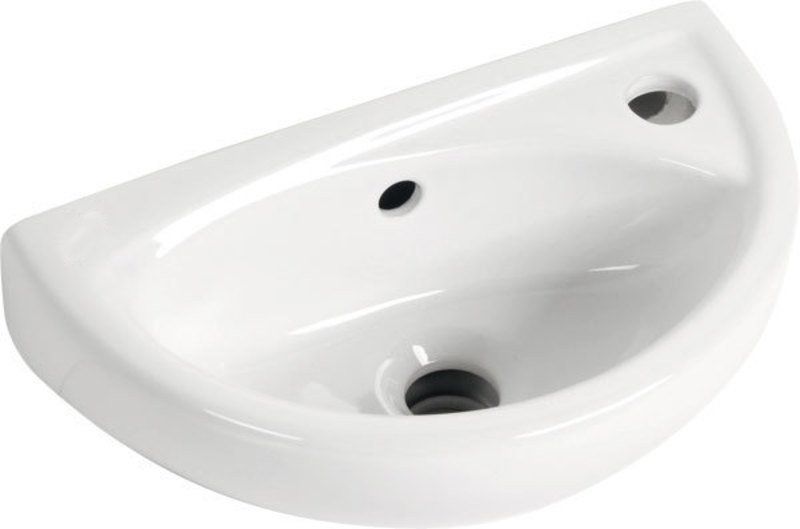 Creavit Oval umywalka 39x23 cm ścienna biała TP040 - Wysyłka w 24h
