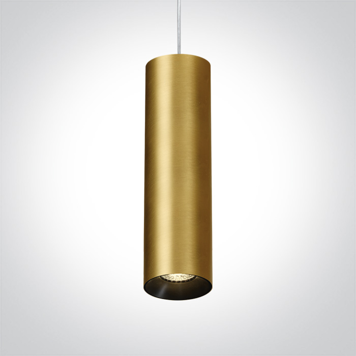 One Light Zaimi lampa wisząca 1x10W mosiądz szczotkowany 63105MA/BBS