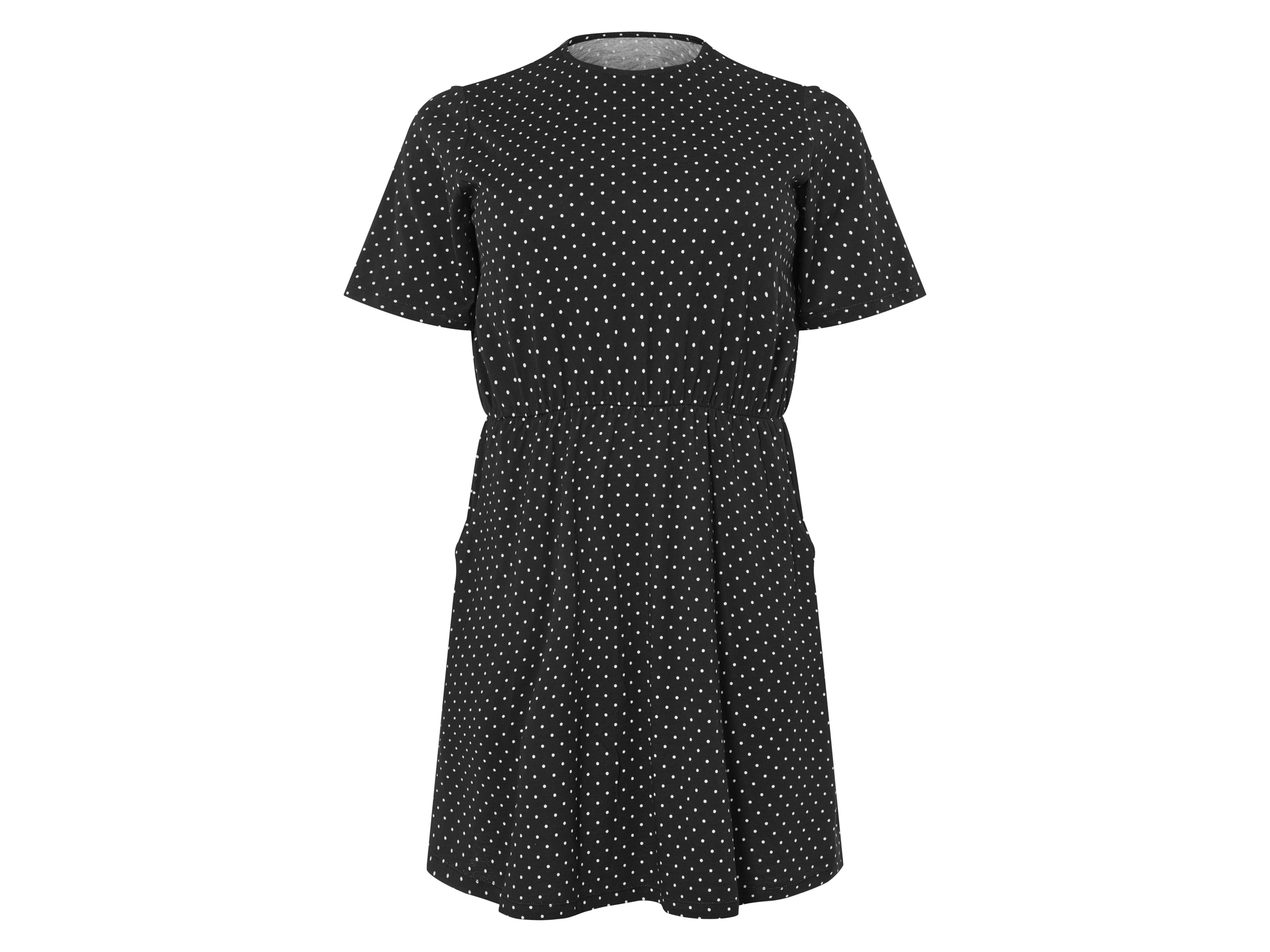 esmara Sukienka damska z bawełną i modalem Wzorzysty/czarny, 3Xl56/58