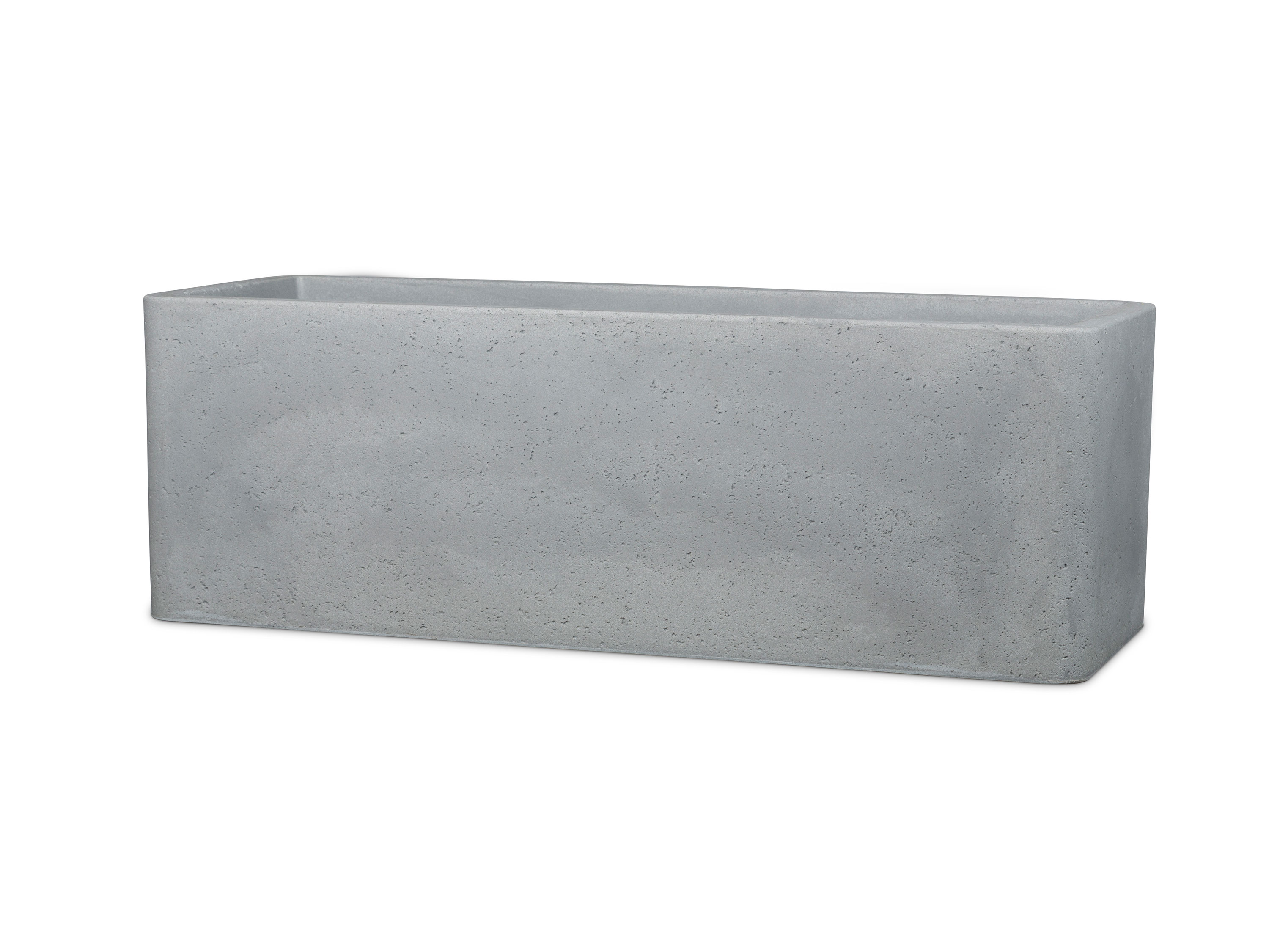 Scheurich Podłużna donica Cube Box Szary optyka betonu, Dł. 80 cm