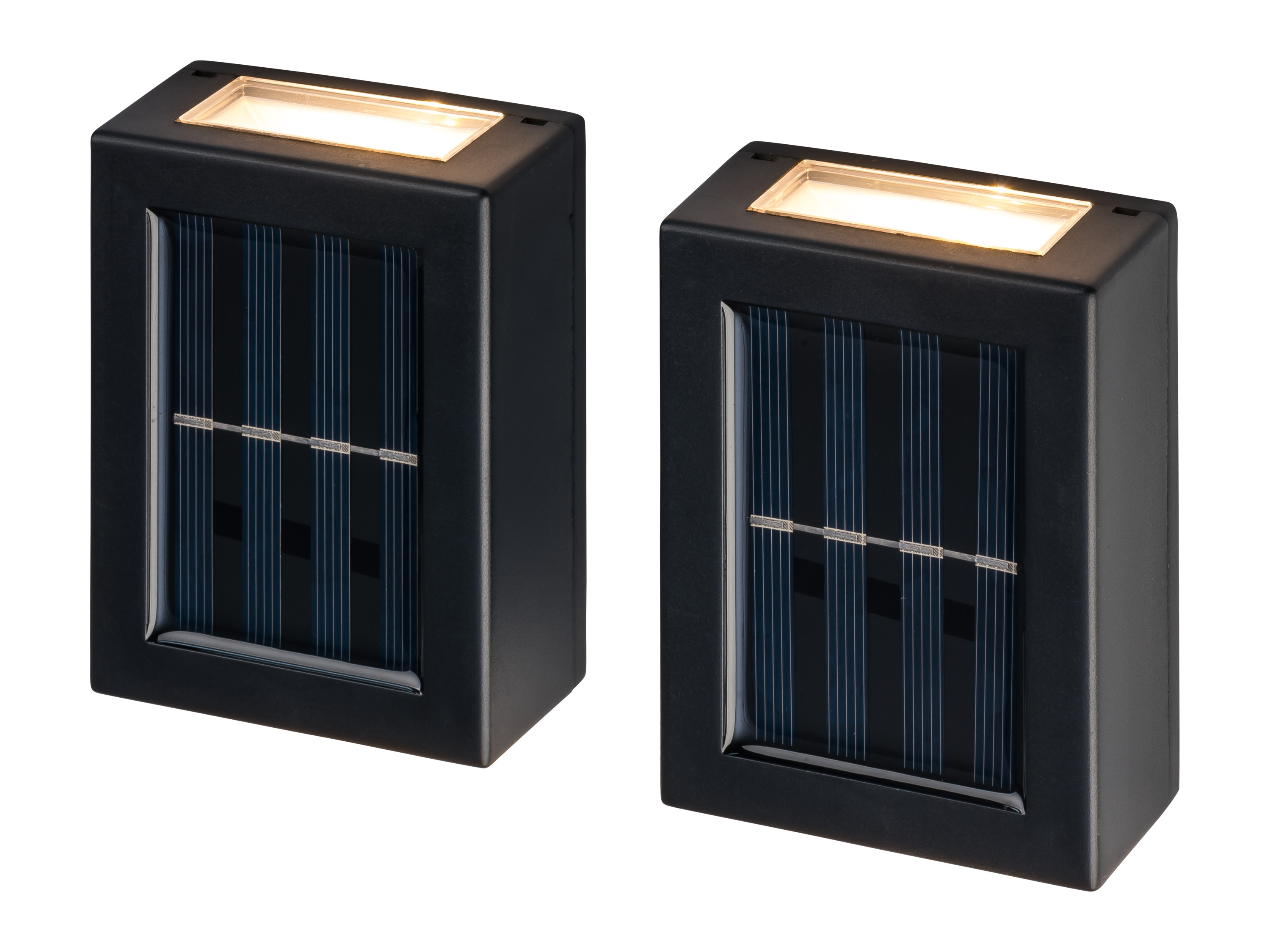 Livarno home Zestaw 2 lamp solarnych LED z czujnikiem zmierzchu