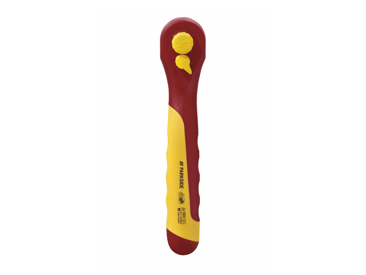 PARKSIDE Zestaw bitów i nasadek, grzechotka 3/8", 1000 V, izolowane wg IEC 60900, 6 elementów, praktyczny uchwyt